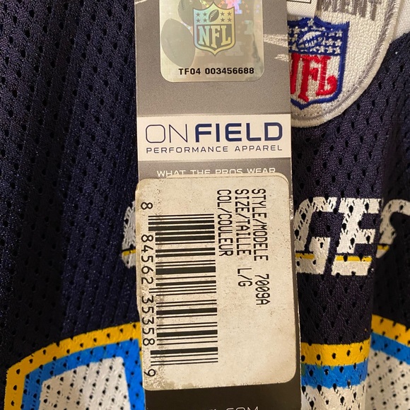AUTHENTIC WITH TAGS** NFL Reebok Jersey LA Chargers Quarterback Rivers - Picture 4 of 6